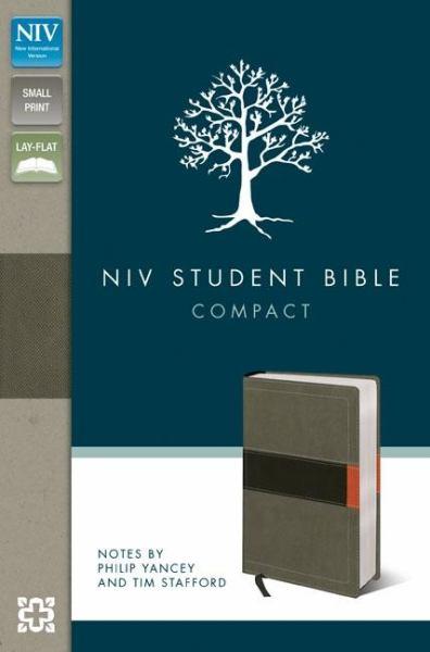 NIV Student Bible (Concrete/Fatigue Green Leathersoft)