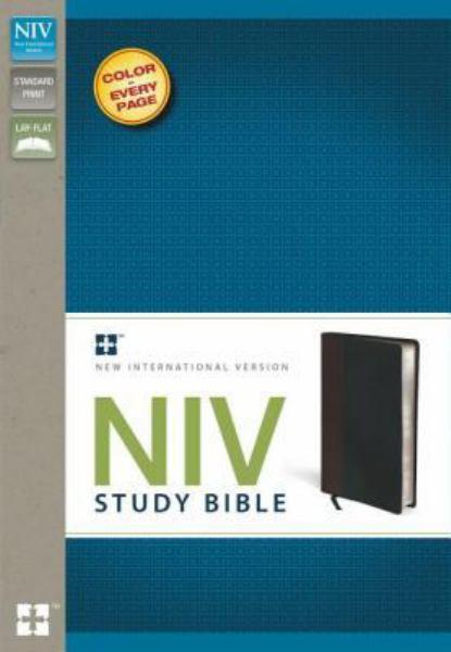 NIV Study Bible (Chocolate/Black Italian Duo-Tone)