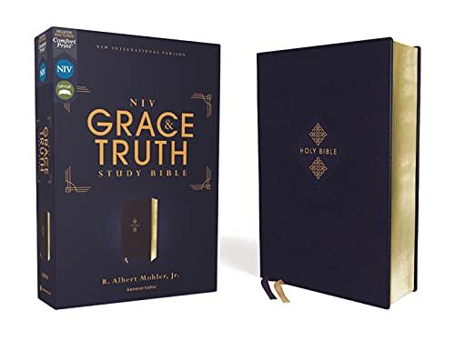 NIV Grace & Truth Study Bible (Navy Leathersoft)