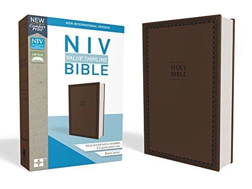 NIV Value Thinline Bible (Chocolate Leathersoft)