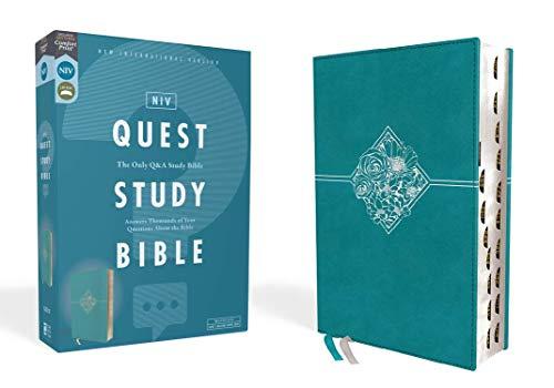 NIV Quest Study Bible (Thumb Indexed, Teal Leathersoft)