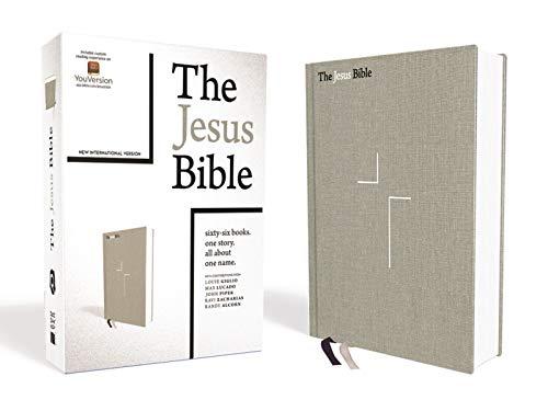 NIV The Jesus Bible (Gray Linen Cooth Over Board)