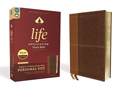 NIV, Personal Size Life Application Study Bible (Third Edition, Brown Leathersoft)
