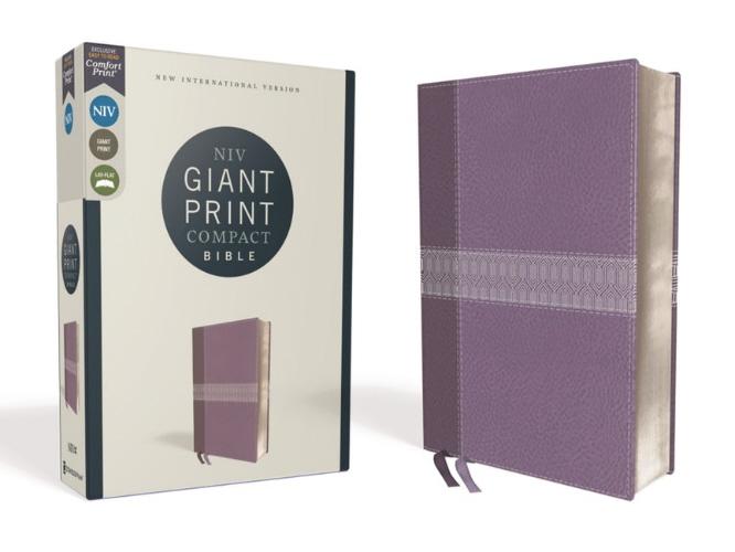 NIV, Giant Print Compact Bible (Purple Leathersoft)