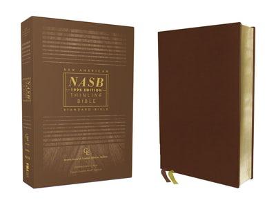 NASB, Thinline Bible (1995 Edition, Brown, Genuine Leather, Buffalo)