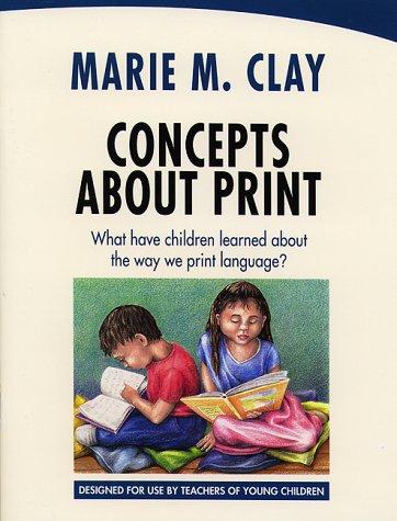 Concepts About Print: What Have Children Learned About the Way We Print Language? (Survey)