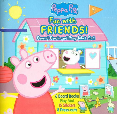Fun With Friends Board Book and Play Mat Set (Peppa Pig)