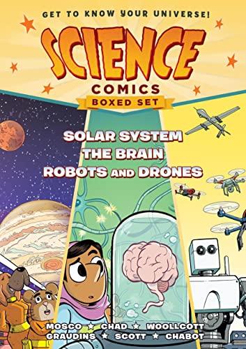 Science Comics Boxed Set (Solar System/The Brain/Robots and Drones)