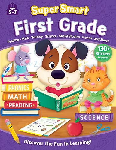 First Grade Workbook with Stickers: Ages 5-7 (Super Smart)