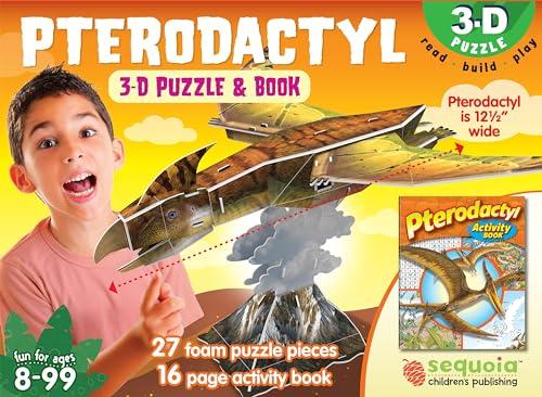 Pterodactyl 3-D Puzzle & Book