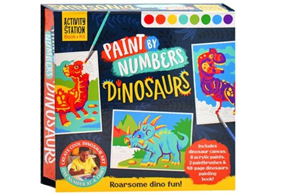 Paint by Numbers Dinosaurs (Activity Station Book + Kit)