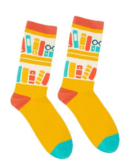 Bookshelf Unisex Small Socks