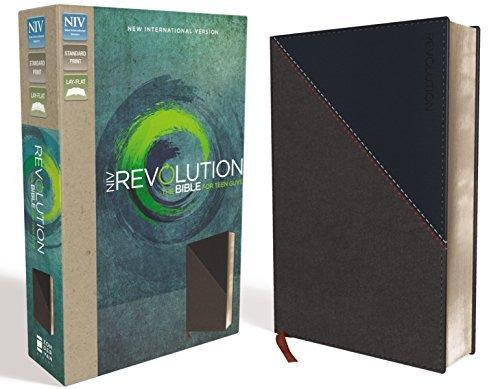 NIV Revolution Bible for Teen Guys (Charcoal/Navy Leathersoft)