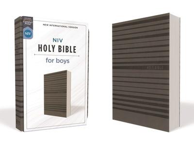 NIV, Holy Bible for Boys (Charcoal Leathersoft)