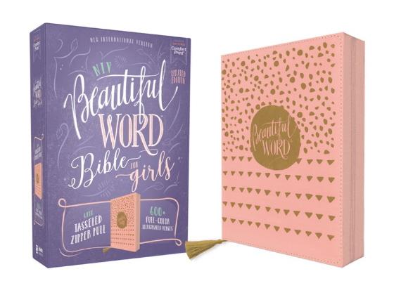 NIV, Beautiful Word Bible for Girls (Updated Edition, Pink Leathersoft)