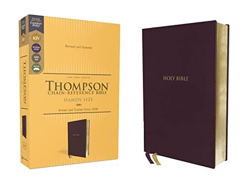 KJV, Handy Size, Thompson Chain-Reference Bible (Burgundy Leathersoft)