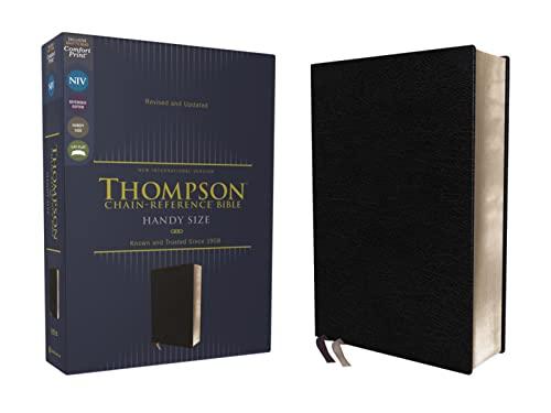 NIV, Handy Size, Thompson Chain-Reference Bible (Black, European Bonded Leathre)