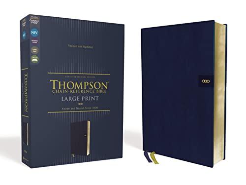 NIV, Thompson Chain-Reference Bible, Large Print (Navy Leathersoft, Revised and Updated)