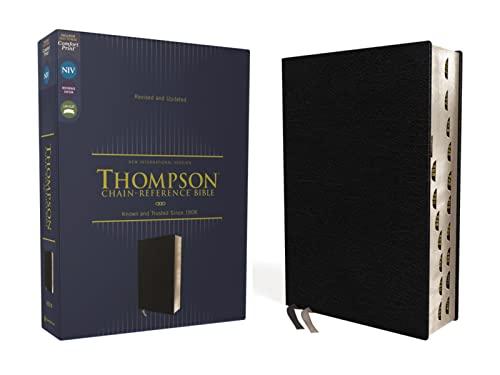 NIV, Thompson Chain-Reference Bible (Thumb Indexed, Black European Bonded Leather, Revised and Updated)