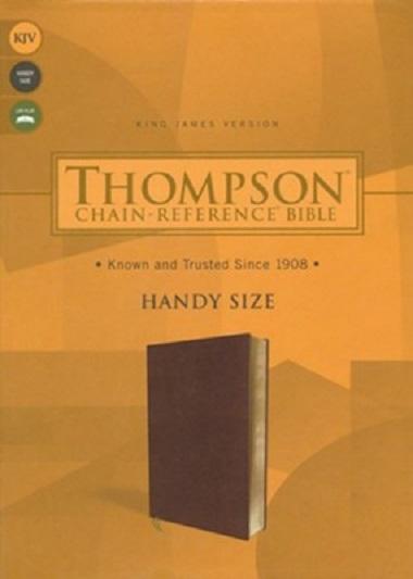KJV Thompson Chain-Reference Bible Handy Size(Brown Leathersoft)
