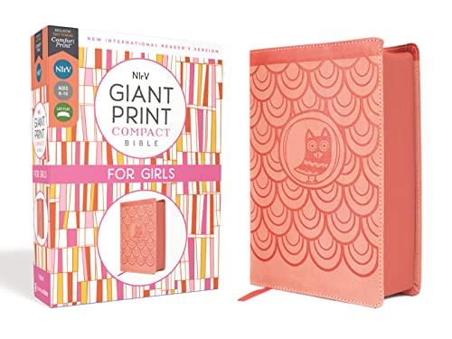 NIrV, Giant Print. Compact Bible for Girls (Peach Leathersoft)