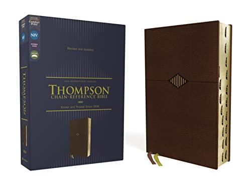 NIV, Thompson Chain-Reference Bible (Thumb Indexed, Brown Leathersoft, Revised and Updated)