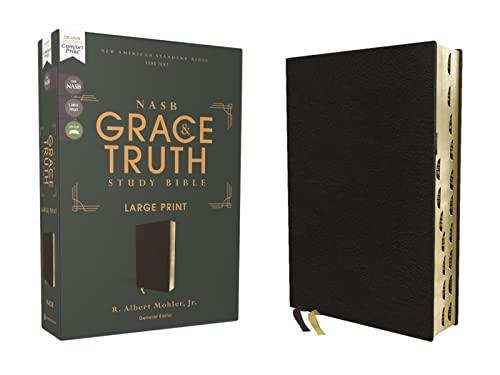 NASB, The Grace and Truth Study Bible, Large Print (Thumb Indexed, Black European Bonded Leather)