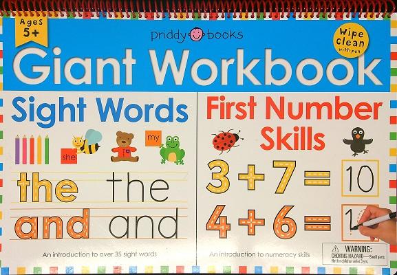 Sight Words/First Number Skills (Giant Wipe Clean Workbook)