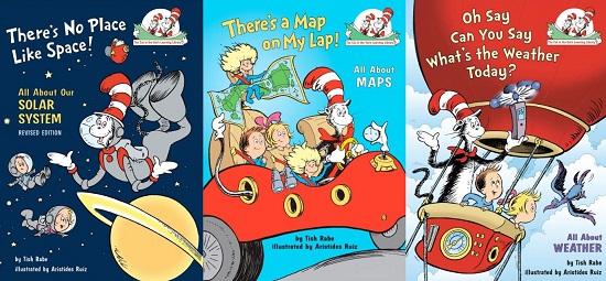 The Cat in the Hat's Learning Library 3 Book Set (There's No Place Like Space!/There's a Map on My Lap!/Oh Say Can You Say What's the Weather Today?)