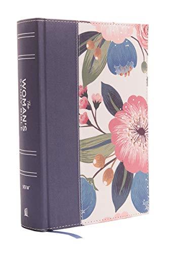 NIV The Woman's Study Bible (9932A, Blue/Floral Cloth Over Board)