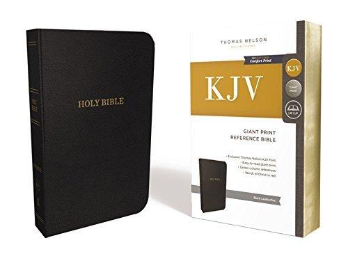 KJV Giant Print Reference Bible (7843A, Black Leathersoft)