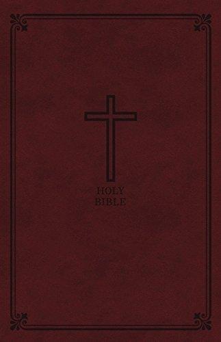KJV Personal Size, Giant Print, Reference Bible (Thumb Indexed, Burgundy Leathersoft)