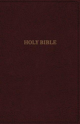 KJV Super Giant Print Deluxe Reference Bible (Burgundy Leathersoft)