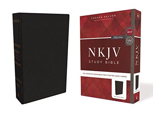 NKJV Study Bible (3545BK, Black Bonded Leather)