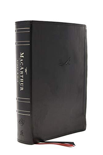 ESV The MacArthur Study Bible (Thumb Indexed, # 7853BK, Black Leathersoft)