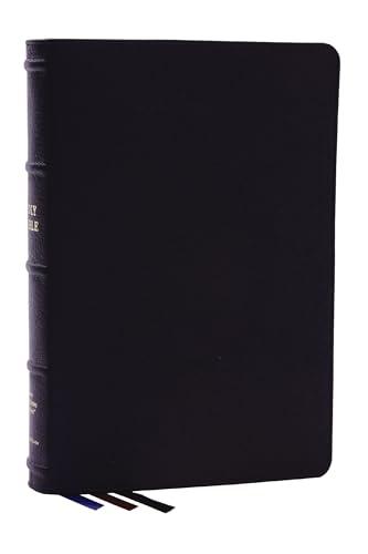 NKJV, Large Print Thinline Reference Bible (Thumb-Indexed, Maclaren Series, #8096BK - Black Genuine Leather)