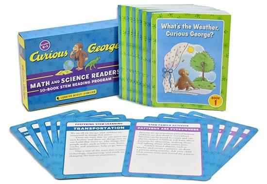 Curious George Math And Science Readers (10-Book STEM Reading Program, Grades K-1)