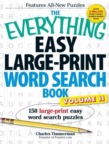 Easy Large-Print Word Search Book, Volume 2 (The Everything)