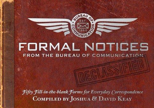 Formal Notices: Fifty Fill-in-the-Blank Forms for Everyday Correspondence (Gift)