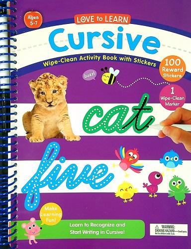 Cursive: Wipe-Clean Activity Book With Stickers (Love to Learn)