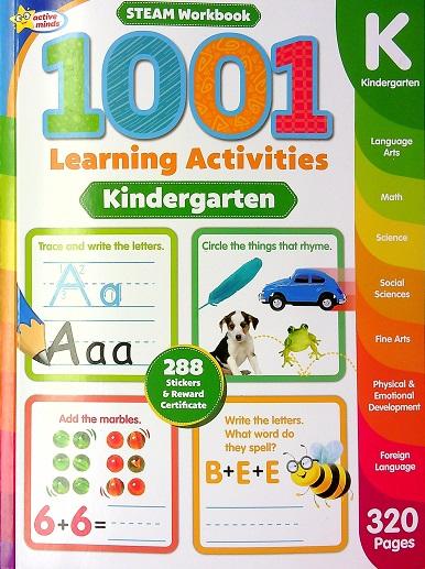Kindergarten 1001 Learning Activities STEAM Workbook