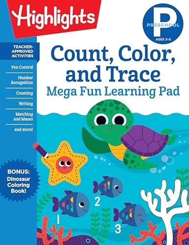 Count, Color, and Trace Mega Fun Learning Pad (Preschool)