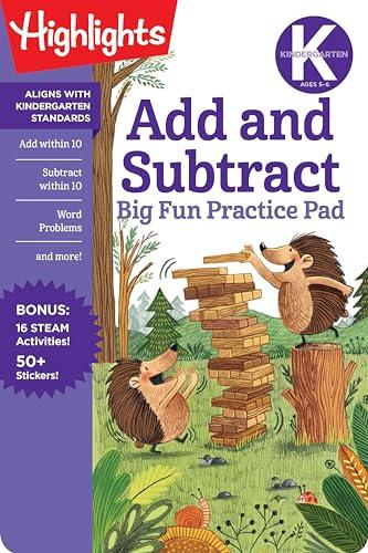 Add and Subtract Big Fun Practice Pad (Kindergarten)