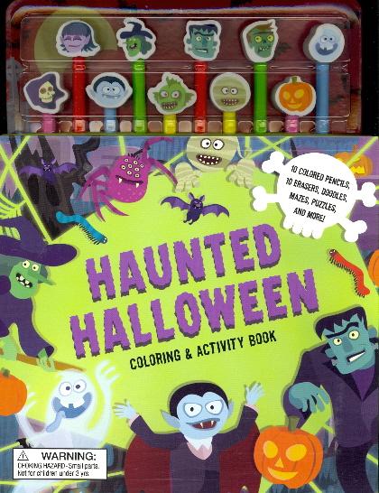 Haunted Halloween Coloring & Activity Book