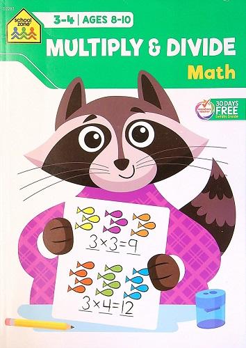 Math Multiply & Divide Workbook (Grades 3-4)
