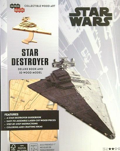 Star Destroyer Deluxe Book and 3D Wood Model (IncrediBuilds Star Wars)