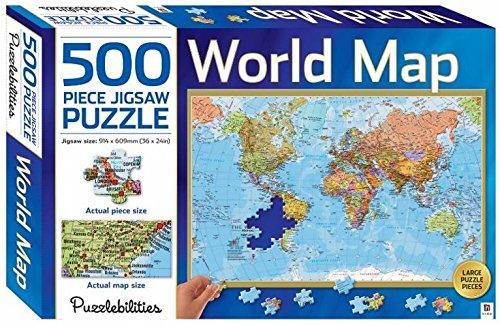 World Map: 500 Piece Jigsaw Puzzle (Puzzlebilities)
