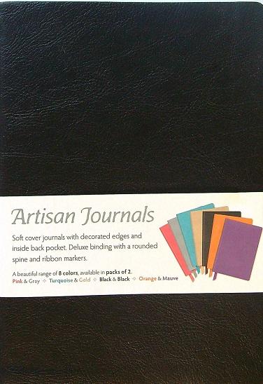 Artisan Journals (Pack of 2 - Black & Black)