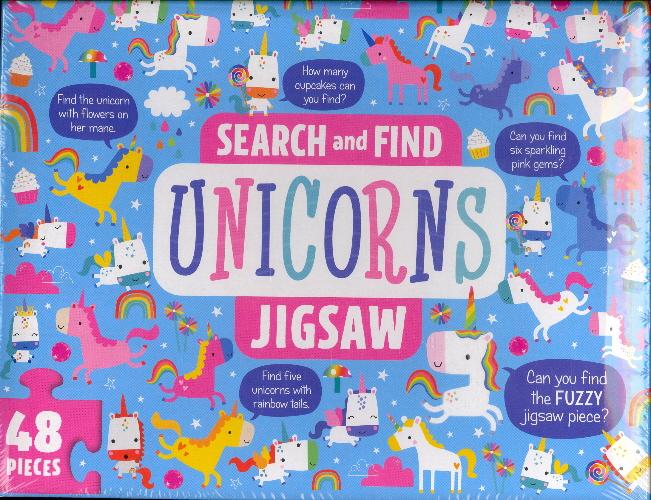 Unicorns Search and Find Jigsaw Puzzle
