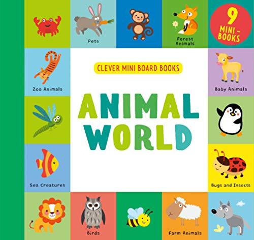 Animal World: 9 Mini-Books Box Set (Clever Mini Board Books)